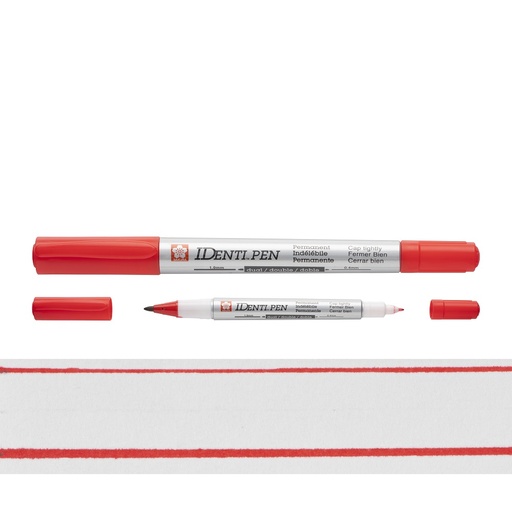 [17.IDENTIPEN.RED] SAKURA - MARKEERSTIFT IDENTIPEN DUAL POINT