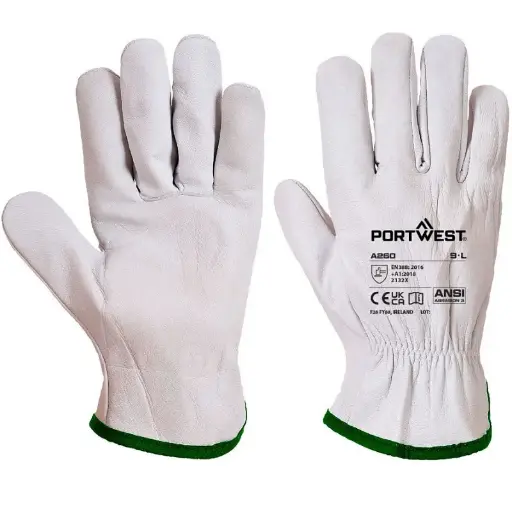 [708.A260.XL] PORTWEST - OVES DRIVER HANDSCHOEN WIT