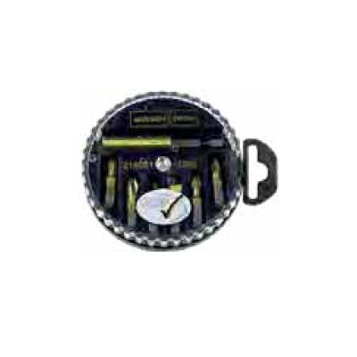 [86.004159] WEKADOR - SET BITS ROND ZWART TITANIUM - C6,3