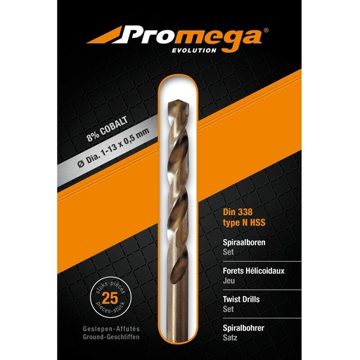 [18.SET.MET.1.10.CO] PROMEGA EVOLUTION - SET COBALT DRILLS