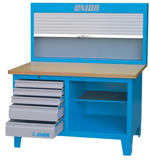 [13.946.ACR] UNIOR - WORK BENCH WITH CABINET WITH ROLLER SHUTTER