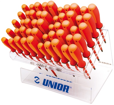 [35.603.S50.VDETBI.50] UNIOR - PRESENTOIR TOURNEVIS VDE TBI PLAT-PHILIPS-POZI