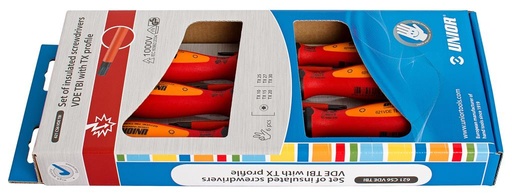 [35.621.CS6VDETBI.6] UNIOR - JEU DE TOURNEVIS VDE TBI TORX