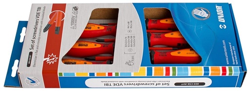 [35.603.CS6AVT] UNIOR - SET SCHROEVENDRAAIERS VDE TBI PLAT-PHILIPS