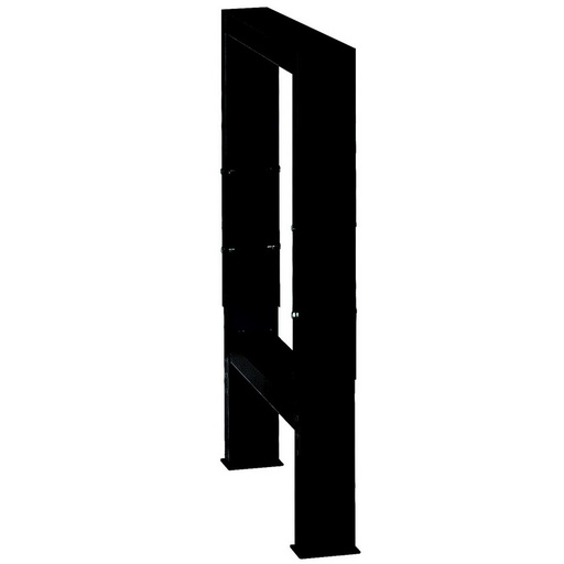 [13.BLACK.990.LA] UNIOR - AANPASBARE VOET MODULAIRE WERKBANK - ZWART