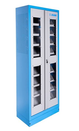 [13.991.LMS.C2] UNIOR - WERKKAST MET PLANKEN EN 9 LADES VOOR SOSMODULES