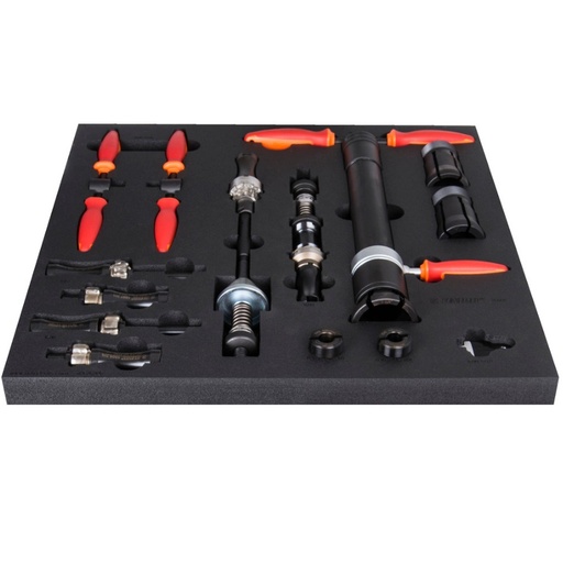 [13.BIKE.2600C.SET3.R] UNIOR BIKE - SET OF TOOLS IN TRAY 3 FOR 2600C - FRAME PREPARATION TOOLS