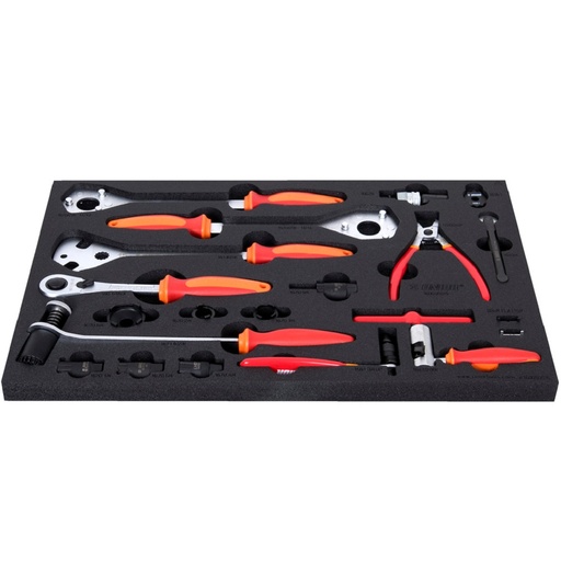 [13.BIKE.1600SOS.17.R] UNIOR BIKE - SET FIETSGEREEDSCHAP IN SOS TOOL TRAY