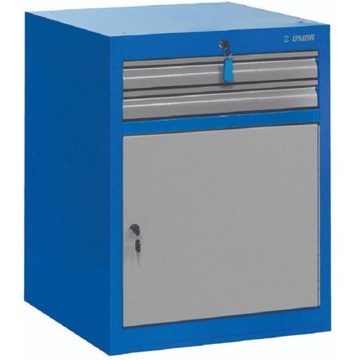 [13.BLACK.990.WDD2] UNIOR - WIDE DRAWER CABINET - 2 DRAWERS AND DOOR
