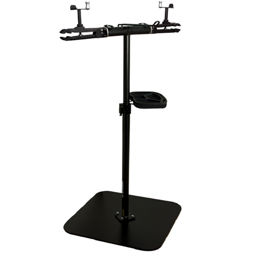 [13.BIKE.1693.CM] UNIOR BIKE - STAND DE REPARATION A DOUBLE MACHOIRES AVEC PLAQUE