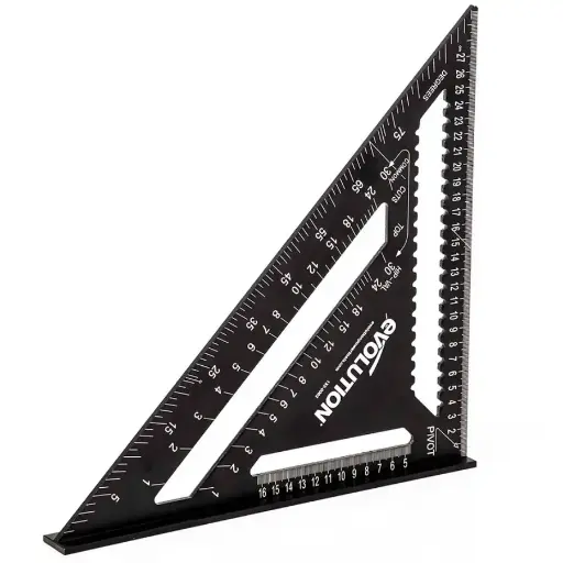 [614.ALU.SQUARE.30.43] EVOLUTION POWER TOOLS - ALU SPEED SQUARE / ROOFERS SQUARE