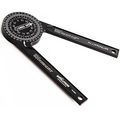 [614.PROTRACTOR.360] EVOLUTION POWER TOOLS - ALUMINIUM VERSTEKZAAGPROTRACTOR 360°