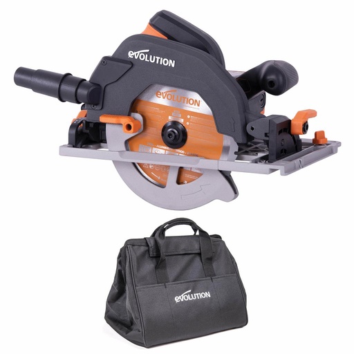 [614.EVOLU.R185CCSX+] EVOLUTION POWER TOOLS - SCIE CIRCULAIRE POUR RAIL R185CCSX+ LAME MULTIMATERIAUX INCLUSE