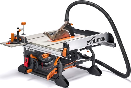 [614.EVOLU.R255TBL+] EVOLUTION POWER TOOLS - PORTABLE TABLE SAW R255TBL + INCL. DUST EXTRACTION SYSTEM