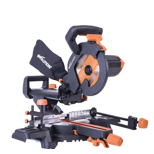 [614.EVOLU.R210SMS+] EVOLUTION POWER TOOLS - VERSCHUIFBARE VERSTEKZAAG R210SMS+