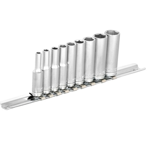 [13.188.H.6LP.9] UNIOR - SET DOPPEN RAIL 1/4" LANG