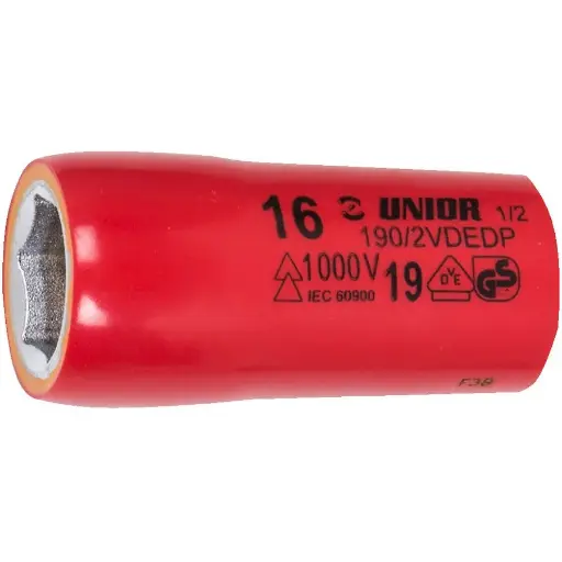 [13.190.2VDEDP.8] UNIOR - DOUILLE 1/2" -6PANS- VDE COURT