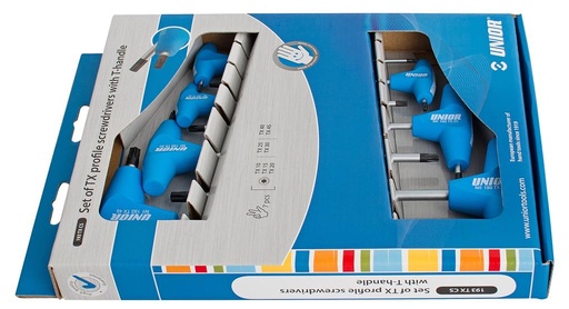 [13.193.TXCS.T10.T45] UNIOR - SET T-SCHROEVENDRAAIER TORX