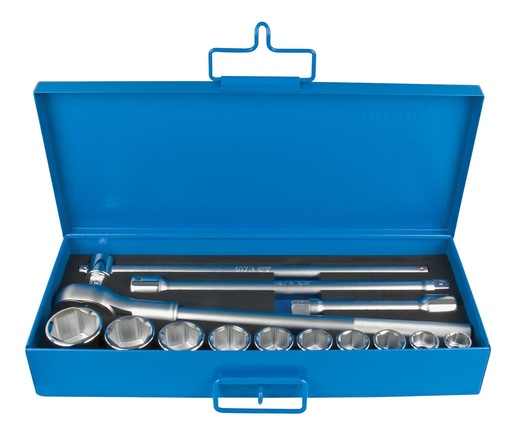 [13.197.MB2.22.50.14] UNIOR - SOCKET SET 3/4" IN METAL BOX