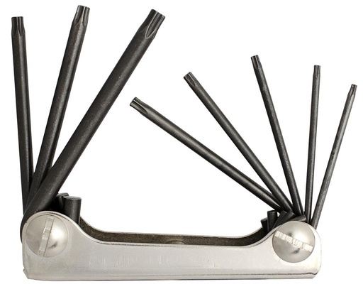 [13.220.7TXMH.9.40] UNIOR - SET IMBUSSLEUTEL TORX MET GAATJE