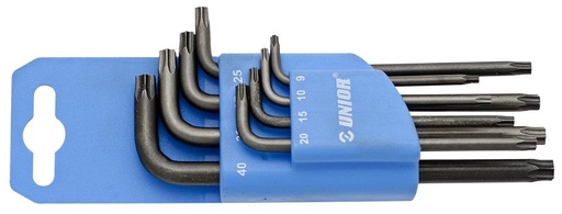 [13.220.7TXPH.9.40] UNIOR - SET IMBUSSLEUTEL TORX MET GAATJE