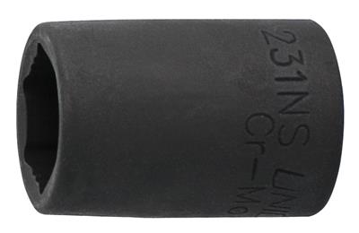 [13.231.4NS.16] UNIOR - 1/2" 6-POINT IMPACT SOCKET CRT PROT