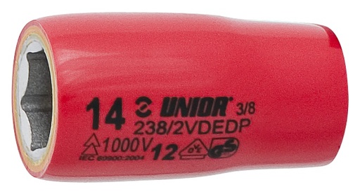 [13.238.2.VDEDP.10] UNIOR - DOP 3/8" - 6-KANT - VDE - KORT