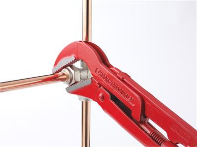 [13.481.6.050] UNIOR - PIPE WRENCH 45°, SWEDISH PATTERN