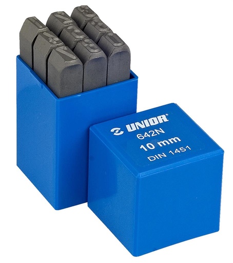 [13.642.NPB.4] UNIOR - SET OF NUMBER STEEL PUNCHES