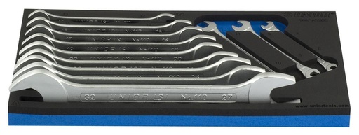 [13.964.1A.SOS.6.32] UNIOR - SET OF OPEN END WRENCHES IN SOS TOOL TRAY