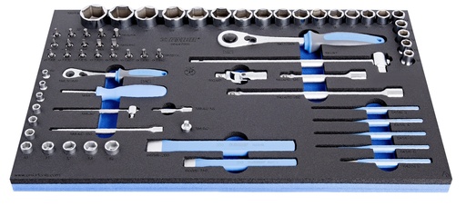 [13.964.47.SOS] UNIOR - SET OF SOCKET WRENCHES IN SOS TOOL TRAY