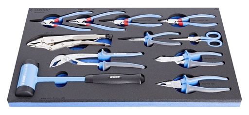 [13.964.48.SOS] UNIOR - SET OF BI PLIERS AND HAMMER IN SOS TOOL TRAY