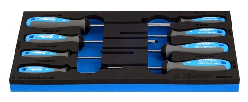 [13.964.9.SOS] UNIOR - SET OF TBI SCREWDRIVERS IN SOS TOOL TRAY
