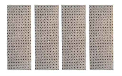 [13.990.BA] UNIOR - PERFORATED BACK FOR ANGLE MODULAR WORK BENCH, 4 PCS SET