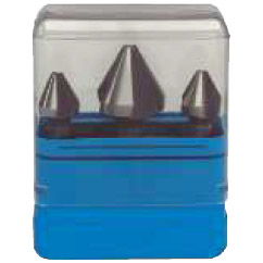 [72.323.001] PROMEGA PLUS - SET KEGELVERZINKER CILINDRISCH HSS DIN 334 60° - C