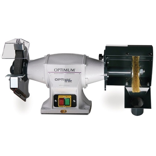 [1002.GZ.20.C.400] OPTIGRIND - TOURET A MEULER COMBINE PREMIUM AVEC BROSSE 400V