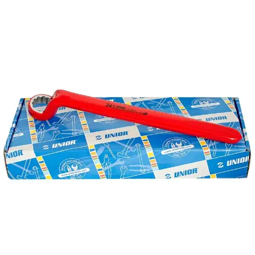 [13.180.2VDEDPCB] UNIOR - SET OF INSULATED SINGLE OFFSET RING WRENCH IN CARTON BOX