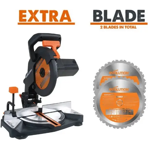 [614.BS.R210CMS.MUL] EVOLUTION POWER TOOLS - ENSEMBLE R210CMS + LAME MULTIFONCTIONNELLE