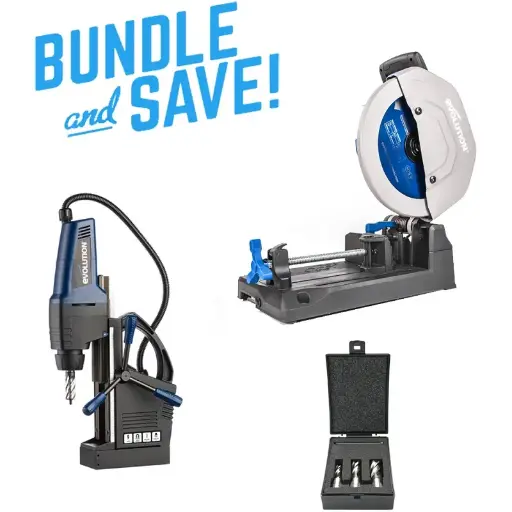 [614.BS.S355.EV42.K3] EVOLUTION POWER TOOLS - ENSEMBLE S355CPS + EVO42 + KIT FRAISES A TREPANER