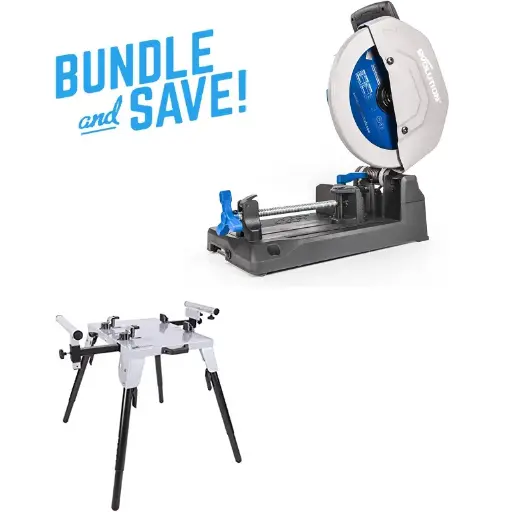[614.BS.S355CPS.CHOP] EVOLUTION POWER TOOLS - COMBO PACK S355CPS + CUTTING STAND