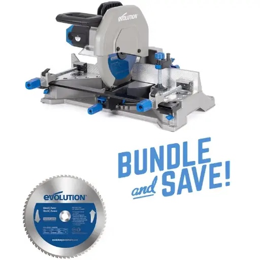 [614.BS.S355MCS.IJZ] EVOLUTION POWER TOOLS - ENSEMBLE S355MCS + LAME ACIER