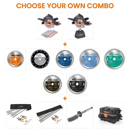 [614.COM.R185CCSX] EVOLUTION POWER TOOLS - COMBO R185CCSX