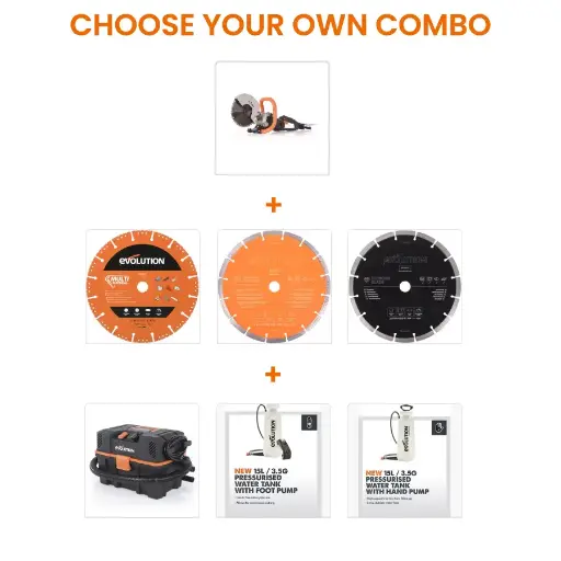 [614.COM.R230] EVOLUTION POWER TOOLS - COMBO R230