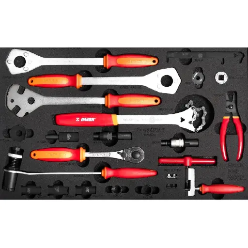 [13.BIKE.1600SOS.25.R] UNIOR BIKE - SET FIETSGEREEDSCHAP IN SOS TOOL TRAY