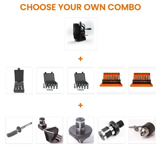 [614.COM.COMMANDO35] EVOLUTION POWER TOOLS - COMBO MAGNEETBOORMACHINE COMMANDO 35