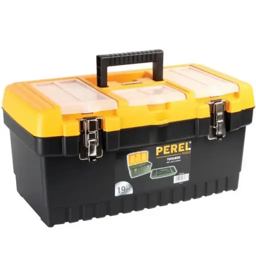 [635.OM.19.M] PROMEGA - COFFRE A OUTILS NOIR/ORANGE