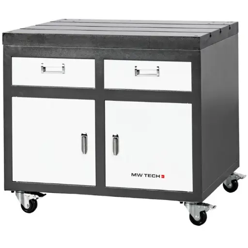 [1002.SF.WBD] MWTECH - MOBILE WORKBENCH CAST IRON WORKTOP
