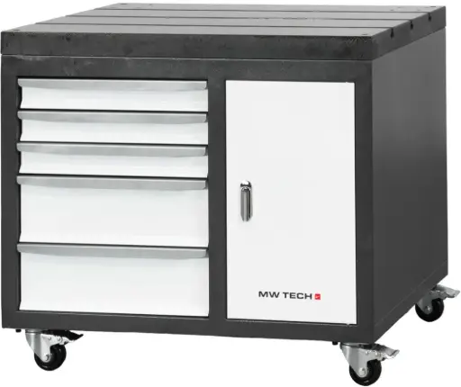 [1002.SF.WBD2] MWTECH - MOBILE WORKBENCH CAST IRON WORKTOP