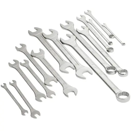 [13.110.120.6.22.CB] UNIOR - SET OF OPEN END WRENCHES AND COMBINATION WRENCHES