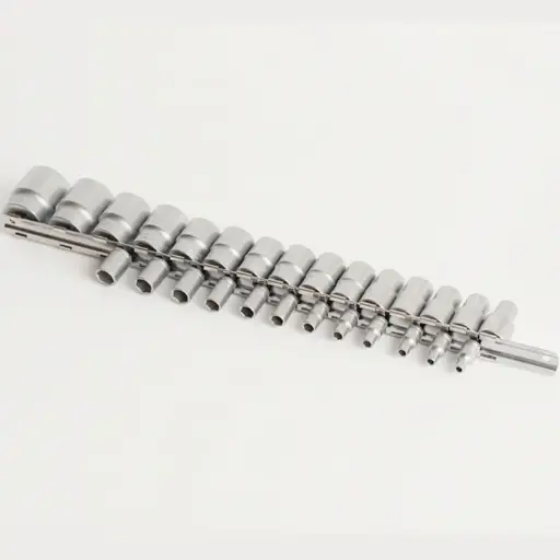 [13.188.190.H.4.32] UNIOR - SET DOPPEN OP RAIL 1/2" EN 1/4"